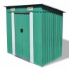 Casetta da Giardino in Metallo Ezooza 277 x 191 x 192 cm in Acciaio Verniciato di colore Grigio Chiaro