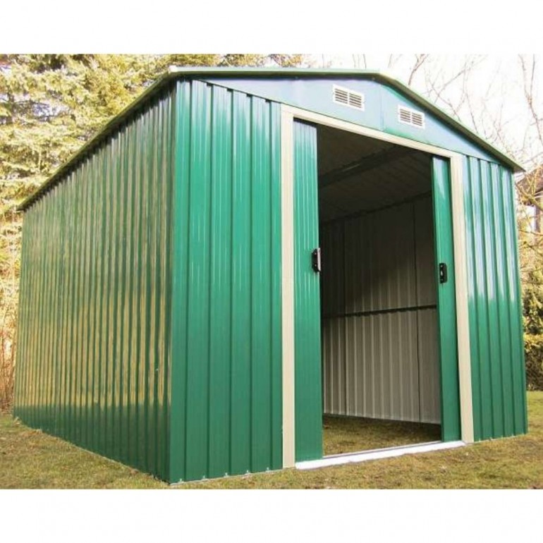 Rimessa per gli Attrezzi in Metallo Mario II Ezooza 257 x 205 x 178 cm colore Verde