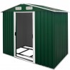 Rimessa per attrezzi Ezooza Benno XXL in metallo 257 x 312 x 177 cm di colore verde