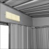 Capanno da giardino in metallo Ezooza Kraft 257 x 312 x 175 cm colore grigio
