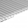 Lastra policarbonato alveolare spessore 10 mm 100 x 105 cm Trasparente