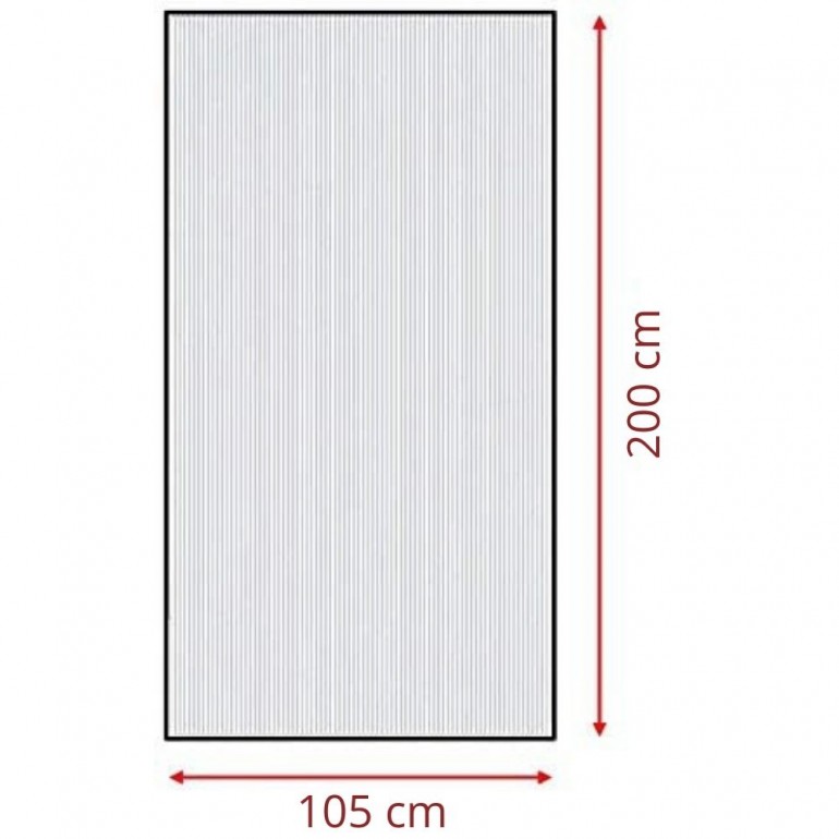 Lastra policarbonato alveolare spessore 10 mm 100 x 105 cm Trasparente