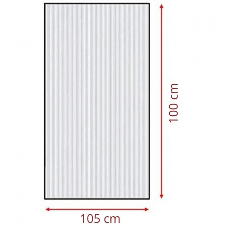 Policarbonato alveolare 10mm lastra resistente trasparente protetta uv 200x105cm 