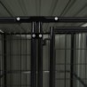 Box per cani da esterno coperto in acciaio altezza 164 cm e misura 193 x 133 cm