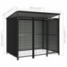 Box per cani da esterno coperto in acciaio altezza 164 cm e misura 193 x 133 cm