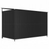 Box per cani da esterno coperto in acciaio altezza 164 cm e misura 253 x 133 cm