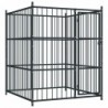 Recinto Alto recinzione nera da esterno per cani e aimali Ezooza Alano 150 x 150 x 185 cm