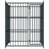 Recinto Alto recinzione nera da esterno per cani e aimali Ezooza Alano 150 x 150 x 185 cm