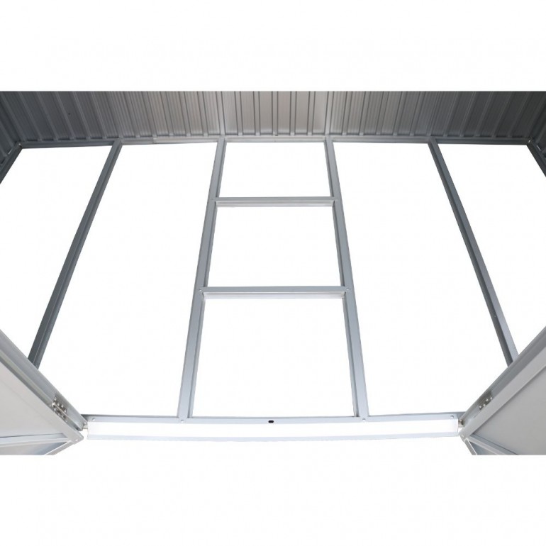 Casetta in Alluminio Alu 10'x6' Duramax 323 x 172 x 230,5 cm colore grigio Casetta in Alluminio Alu 10'x6' Duramax 323 x 172 x 230,5 cm colore grigio
