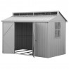Casetta in Alluminio Alu 10'x6' Duramax 323 x 172 x 230,5 cm colore grigio Casetta in Alluminio Alu 10'x6' Duramax 323 x 172 x 230,5 cm colore grigio