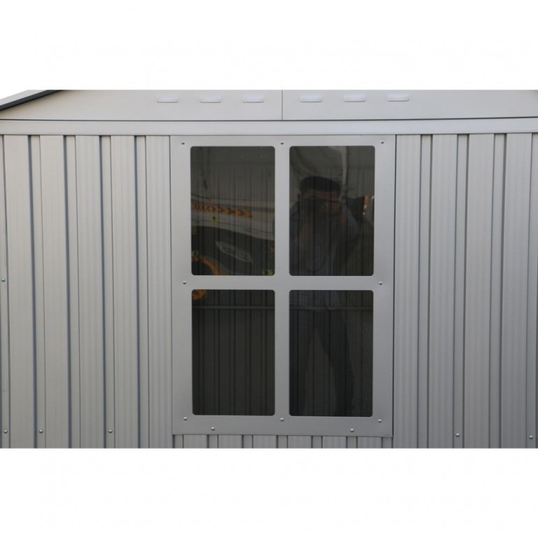 Casetta in Alluminio Alu 10'x6' Duramax 323 x 172 x 230,5 cm colore grigio Casetta in Alluminio Alu 10'x6' Duramax 323 x 172 x 230,5 cm colore grigio