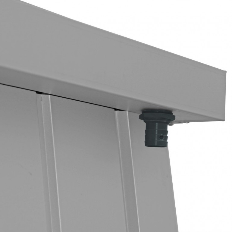 Casetta in Metallo Palladium 6'x5' Duramax 196,5x199x229 cm colore grigio Casetta in Metallo Palladium 6'x5' Duramax 196,5x199x229 cm colore grigio
