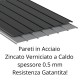 Casetta in Metallo Palladium 6'x5' Duramax 196,5x199x229 cm colore grigio