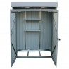 Armadio Ripostiglio Palladium High Store 161,5x69,5x180 cm a DUE PORTE da esterno di colore grigio