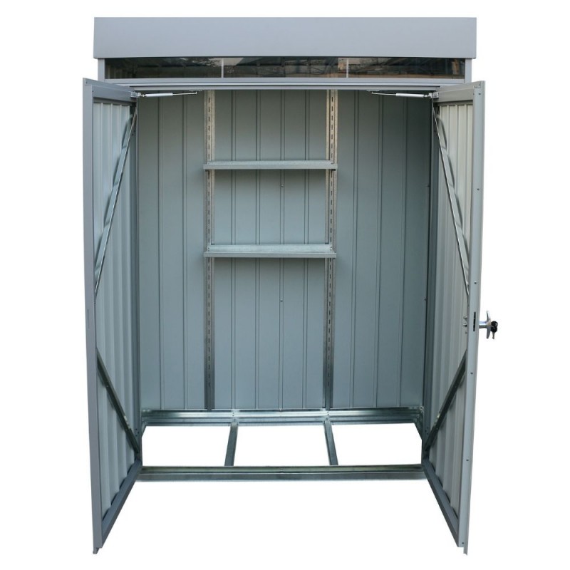Ripostiglio da esterno Duramax Armadio Palladium High Store 98,5x69,5x180  cm colore grigio