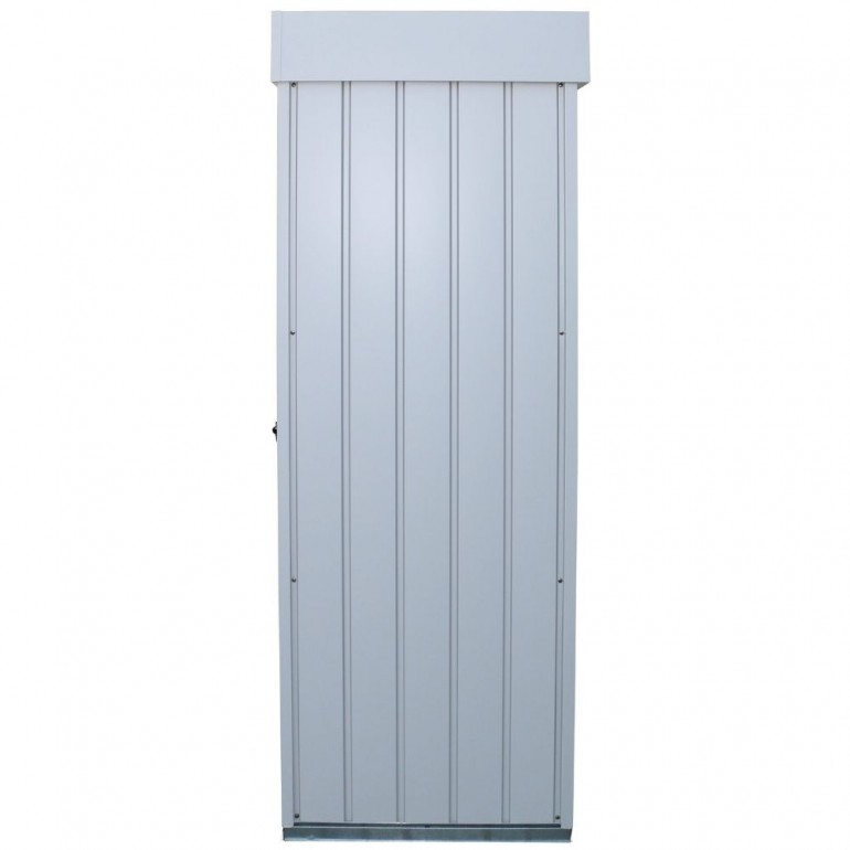 Armadio Ripostiglio Palladium High Store 161,5x69,5x180 cm a DUE PORTE da esterno di colore grigio
