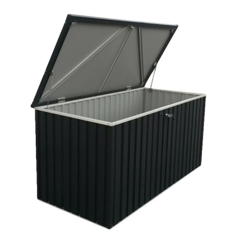 Ezooza Duramax Baule Porta Attrezzi in Metallo 1450 litri colore Antracite  da esterno panca box