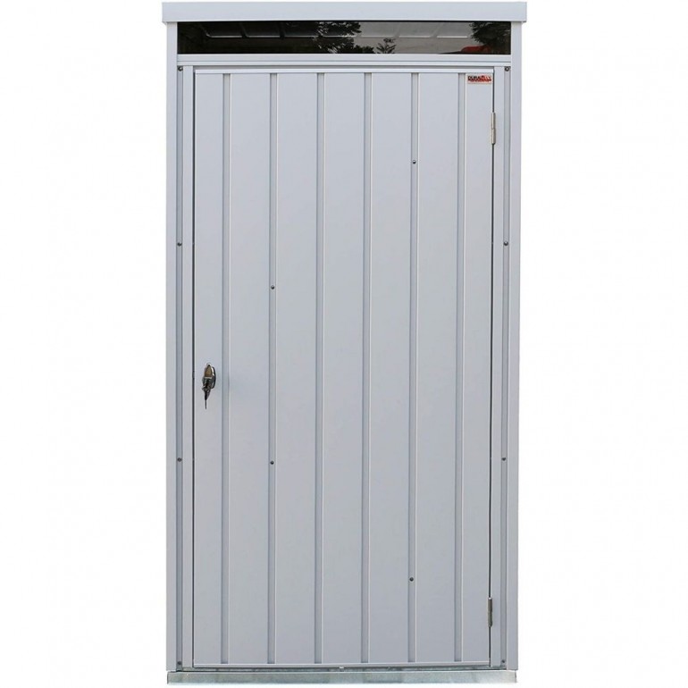 Armadio Ripostiglio Palladium High Store 98,5x69,5x180 cm a UNA PORTA da esterno di colore grigio