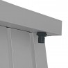 Armadio Ripostiglio Palladium High Store 98,5x69,5x180 cm a UNA PORTA da esterno di colore grigio