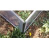 Serra in Policarbonato Slide and Grow per Giardino Orto Balcone 97 x 57 x h28/37 cm. MADE IN EUROPE
