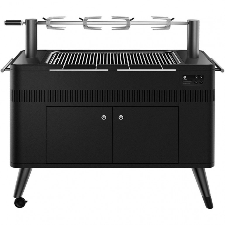 Barbecue HUB II™ Griglia a Carbone di Everdure by Heston Blumenthal con Sistema di Girarrosto e Accensione del Carbone