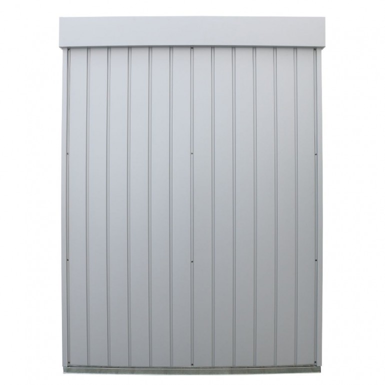 Armadio Ripostiglio Palladium High Store 161,5x69,5x180 cm a DUE PORTE da esterno di colore grigio