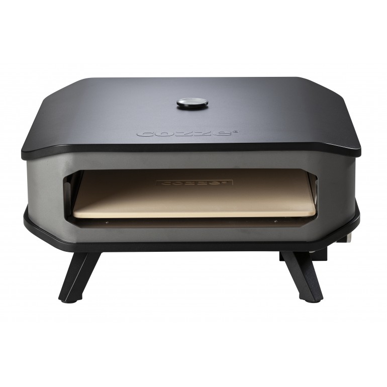 COZZE Forno per pizza a gas di Ezooza con termometro, fino a 400°,  42.5 x 42.5 cm, facilmente trasportabile con pietra refratta