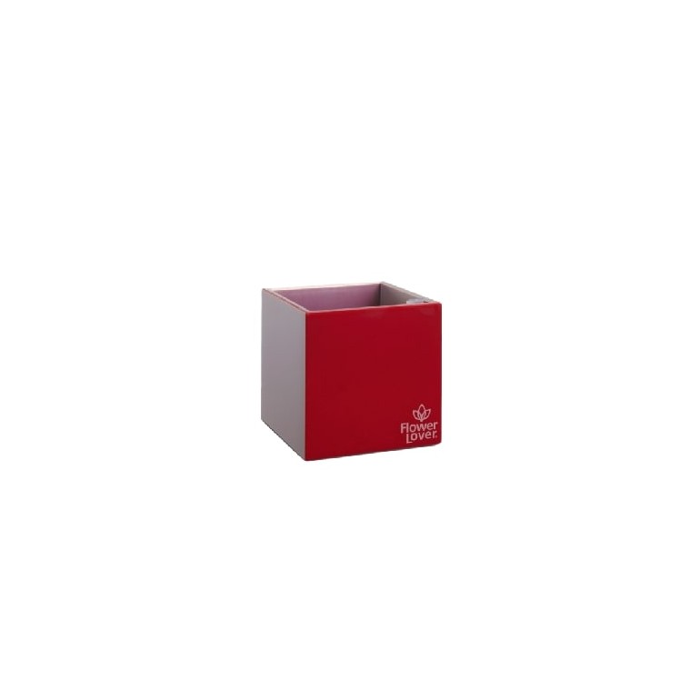 Vaso con Sistema di auto-irrigazione 14x14x14 cm CUBICO da interno ed esterno autoirrigante