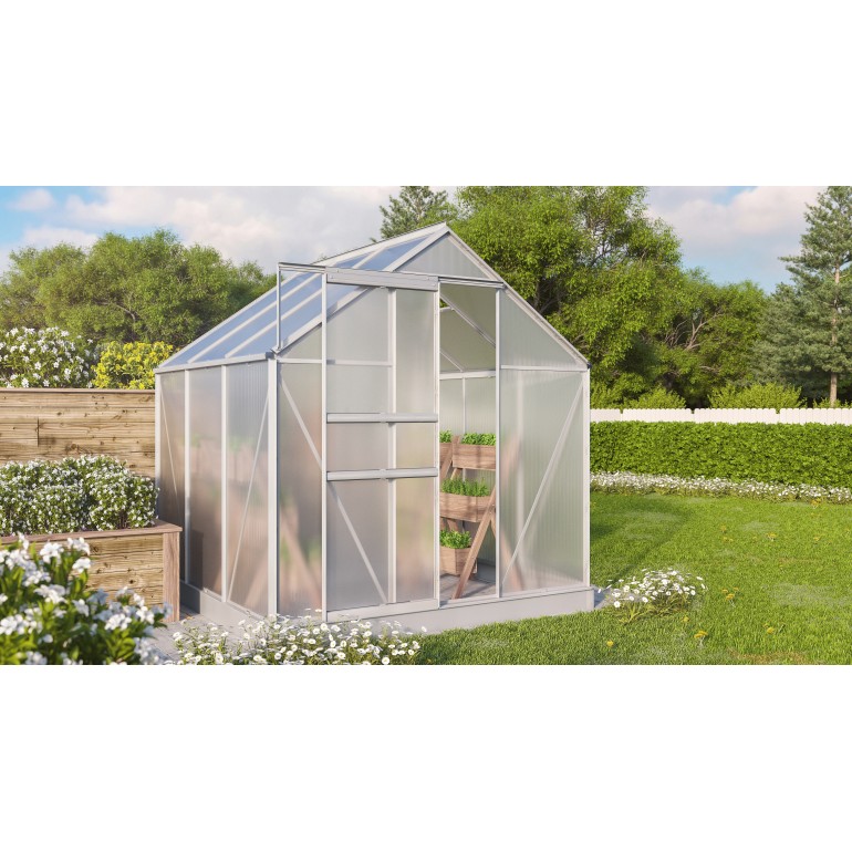serra vitavia Comet 3800 in alluminio anodizzato e policarbonato alveolare 4mm 195 x 195
