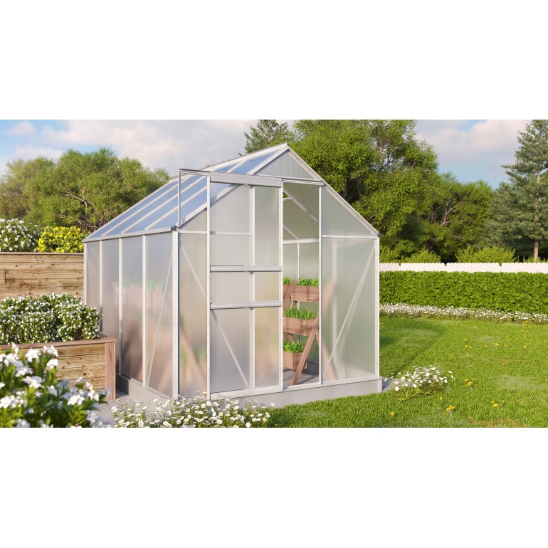 Serra Vitavia Comet 5000 in alluminio anodizzato e policarbonato alveolare 4mm, 195 x 257 H 197 cm Made in Germany