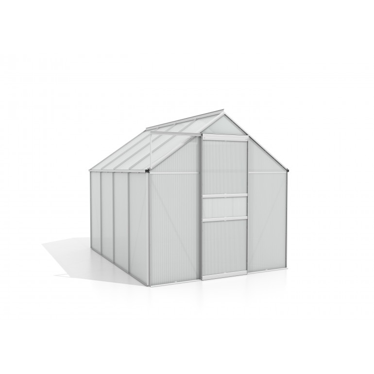 Serra Gran Torino in Alluminio e policarbonato alveolare da 6mm. Base Inclusa. Dimensioni 250 x 430 cm