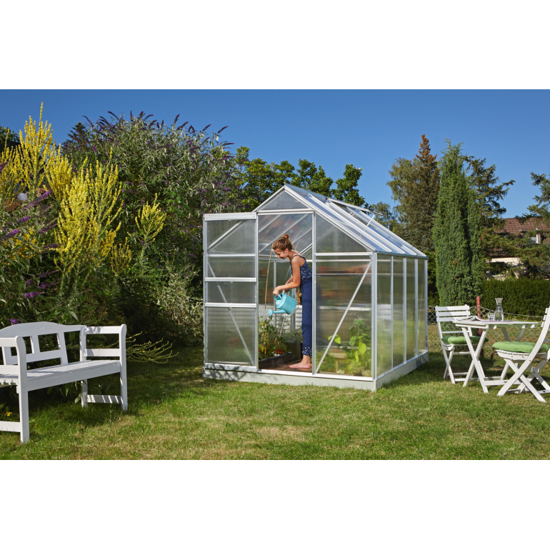 Serra Vitavia Comet 5000 in alluminio anodizzato e policarbonato alveolare 4mm, 195 x 257 H 197 cm Made in Germany