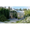  Serra Vitavia Planet 6200 in alluminio anodizzato e Vetro Temperato 3 mm, 195 x 321 H 207 cm, con fondamenta