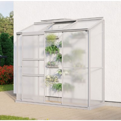 Serra Gran Torino in Alluminio e policarbonato alveolare da 6mm. Base Inclusa. Dimensioni 250 x 430 cm