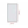 Set di 5 lastre policarbonato alveolare spessore 6 mm 100 x 23.5 cm Trasparente