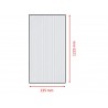 Set di 5 lastre policarbonato alveolare spessore 6 mm 122.5 x 23.5 cm Trasparente