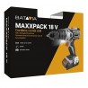 BATAVIA Trapano a percussione a batteria 18V MAXXPACK | senza spazzole | incl. Caricabatterie