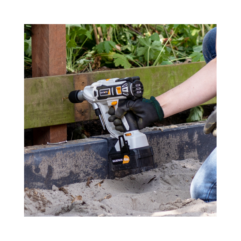 BATAVIA Trapano avvitatore a batteria TWIN DRILL 18V MAXXPACK | escl. Caricabatterie