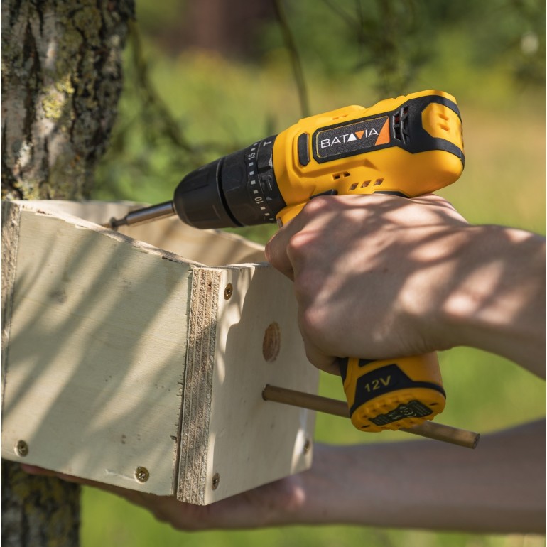 BATAVIA Trapano a percussione a batteria 12V FIXPACK | escl. Caricabatterie