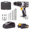 BATAVIA Trapano a percussione a batteria 18V MAXXPACK | senza spazzole | incl. Caricabatterie