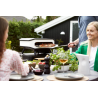 COZZE Forno per pizza elettrico di Ezooza con pietra refrattaria  60.5 x 60.5 cm, facilmente trasportabile