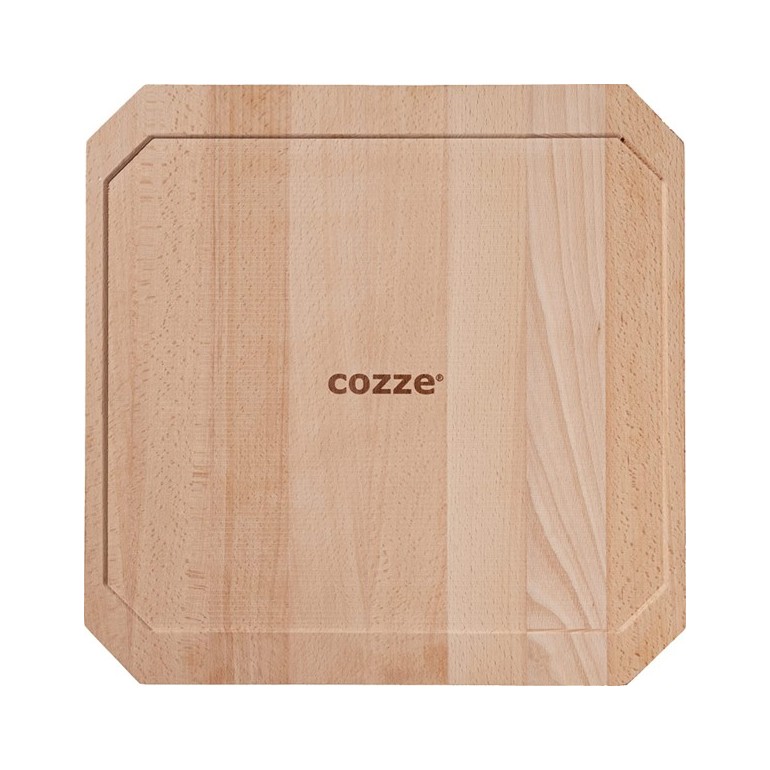COZZE Forno per pizza a gas con termometro, regolabile fino a 400°,  34 x 34 cm, facilmente trasportabile con pietra refrattaria