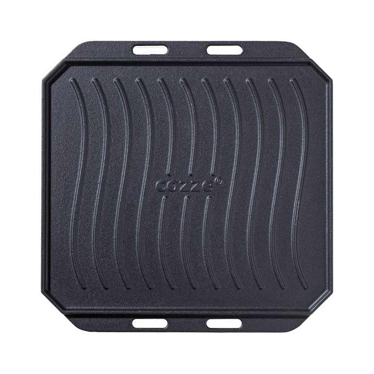 COZZE Forno per pizza a gas con termometro, regolabile fino a 400°,  34 x 34 cm, facilmente trasportabile con pietra refrattaria