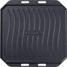 COZZE Forno per pizza a gas con termometro, regolabile fino a 400°,  34 x 34 cm, facilmente trasportabile con pietra refrattaria