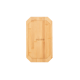 Piastra in ghisa con vassoio in legno, manico rimovibile in acciaio inox con finitura opaca 33 x 16.5 cm Cozze by Ezooza
