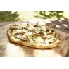 COZZE Forno per pizza a gas con termometro, regolabile fino a 400°,  34 x 34 cm, facilmente trasportabile con pietra refrattaria