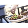 COZZE Forno per pizza a gas con termometro, regolabile fino a 400°,  34 x 34 cm, facilmente trasportabile con pietra refrattaria