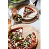 COZZE Forno per pizza a gas con termometro, regolabile fino a 400°,  34 x 34 cm, facilmente trasportabile con pietra refrattaria