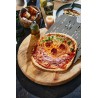 COZZE Forno per pizza a gas con termometro, regolabile fino a 400°,  34 x 34 cm, facilmente trasportabile con pietra refrattaria