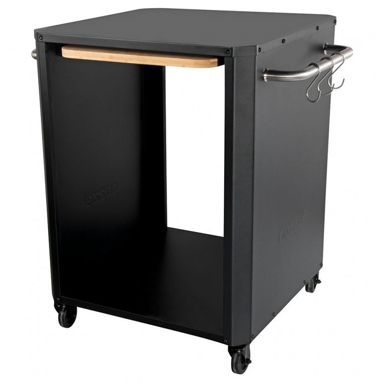 COZZE Forno per pizza a gas con termometro, regolabile fino a 400°,  34 x 34 cm, facilmente trasportabile con pietra refrattaria
